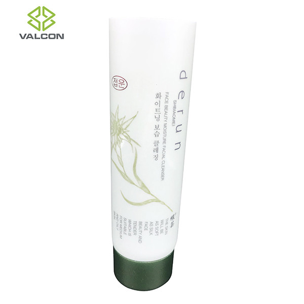 100 ML Diameter 40 MM Customized Tube Packaging With Green Screw Cap For Facial
