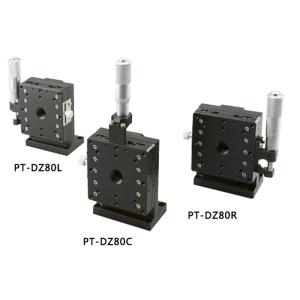 80mm * 80mm Manual Lab Jack Cross Roller Guide With Differential Head