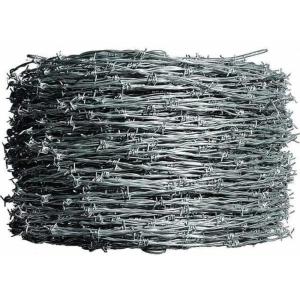 Security Barbed Wire Fence PVC Coated For Farm / Prison