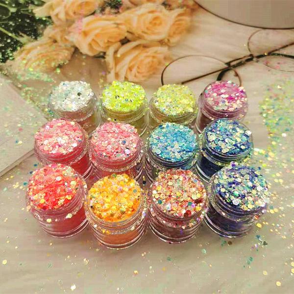 Earth Day Assorted Animal Shapes Confetti in Non-toxic Luminous Glitter Powder with Chunky Mixes