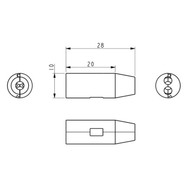 3.0 dia Armored Buffer Tube Fan Out Kit Fiber Optic Cable 2 Core Furcation