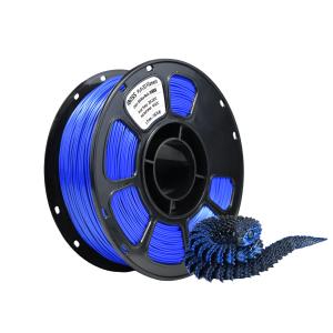Wholesale 3D Printer Filament Silk Dual Color Blue Black PLA+ 1.75mm Toughness Enhanced Filament from china suppliers