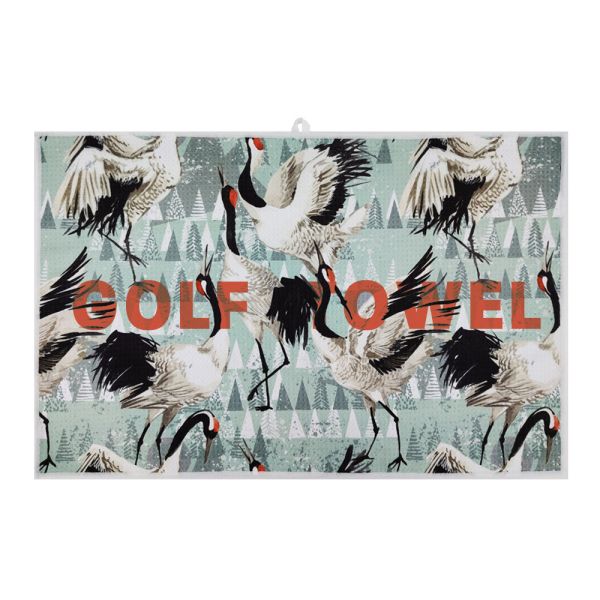 High Quality Magnetic Waffle Golf Towel Custom Logo Different Shape Waffle Golf