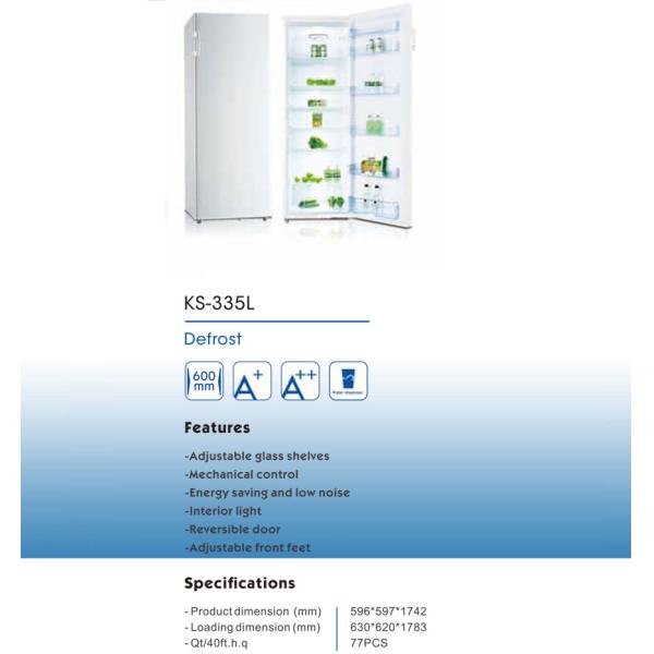 335 Liter Single Door Upright Freezer R600a