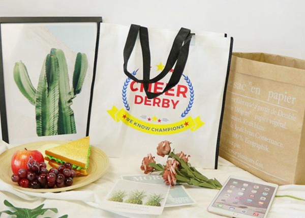 80 GSM Eco Friendly Recyclable Tote Bag , Non Woven Tote Bags Color Silk Screen Printing