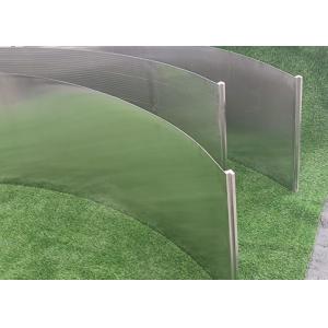 SS316 Arc Trapezoidal Wedge Wire Screen With Support Steel for water filter