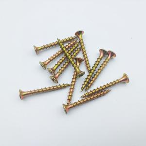 Yellow Zinc Plated Bugle Head Wood Screw For Strong And Secure Joinery