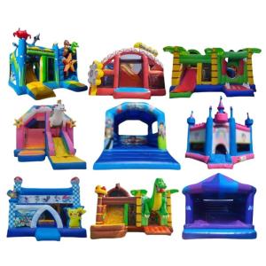 Unisex Outdoor Commercial Inflatable Bouncy Castle Jumper Combo with Slide and