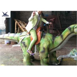 Custom Kiddie Rideable Dinosaur Toy Abdominal Breathing / Eyes Blink / Walking