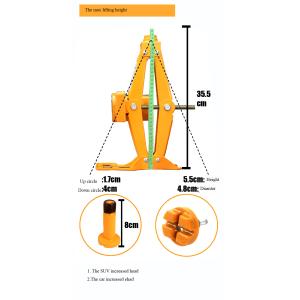 automatic emergency tools2 tons electric scissor lifting car single jack with