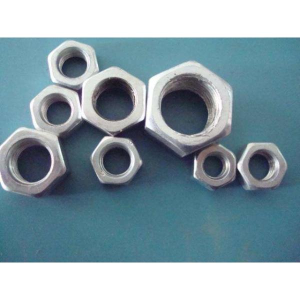High Accuracy Hot Dipped Galvanized Lock Nuts , Hex Jam Nut Agricultural