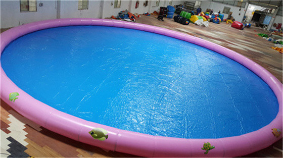 16mD Large Round 0.9mm PVC Tarpaulin Inflatable Swimming Pool For Outdoor Or