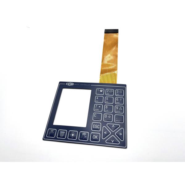 LED Backlight Screen Printing Membrane Switch Panel With Transparent Window
