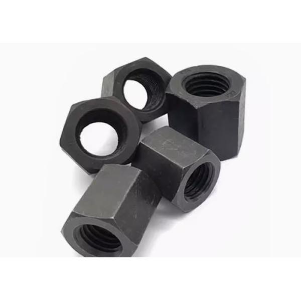 M20 M26 M28 ASTM B7 B7M Hex Head Long Nut A325 Steel Black Oxide Black Coating