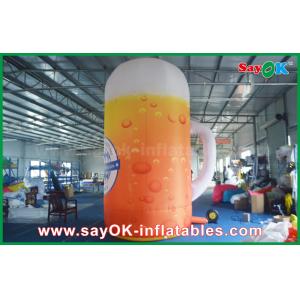 4m Custom Inflatable Products Inflatable Bottle / Cup U Shape Custom Printed