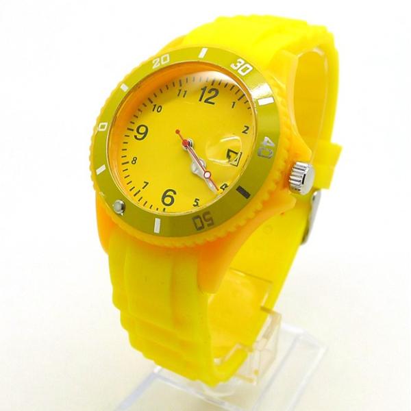Silicone watch, silicone material, fashion design, japanese movement, 3atm water