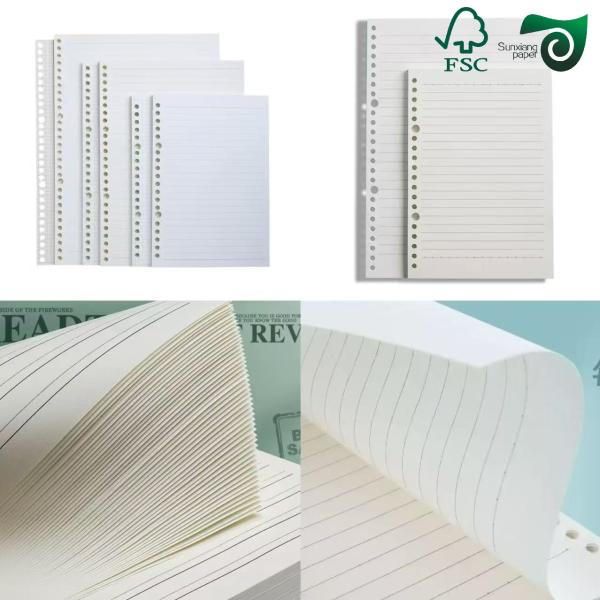FSC Recycle Pulp Cream Woodfree Paper 80gsm Uniform Thickness Smooth Surface Notebook Specific