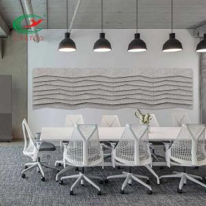 Recycled PET 3D Polyester Fiber Acoustic Panel Mildewproof Durable