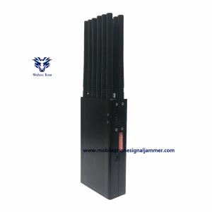 Handheld 12 frequency Mobile Phone Signal Jammer GPS L1/L2/L5 Lojack WiFi UHF