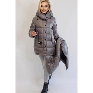 FODARLLOY Women's long up and down removable variable short winter cotton-padded