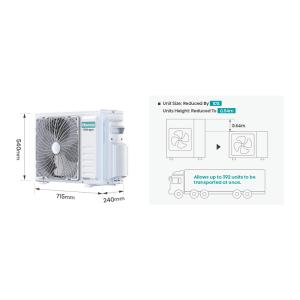 Hisense 9000 BTU Wall Mounted AC with Voice Control