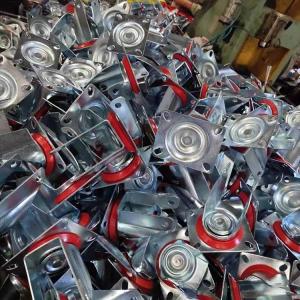 85mm Rubber Casters Swivel Threaded Stem 110lbs Capacity