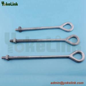 High Quality Forged galvanized ANSI C135.1 Oval eyebolt For pole line hardware
