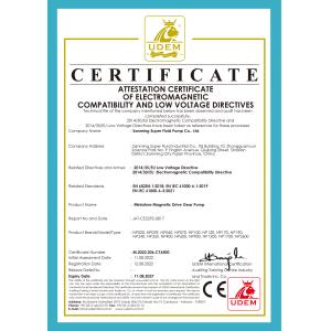 Shanghai Super-Fluid Co., ltd Certifications