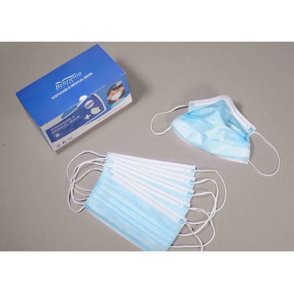Quality 3 Ply Disposable Personal Protective Equipment Ear Loop And Tie On Face Mask for sale