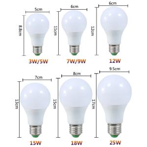6000K Household LED Light Bulb 300LM E27 B22 3W 5w A Led bulb With IC Driver