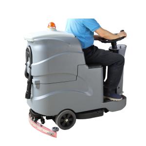 Battery 175rpm PE 75L Tank Ride On Floor Scrubber