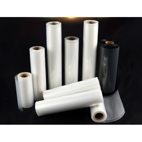 QS Moisture Proof Food Vacuum Pack Rolls Embossed Textured Mesh Customize