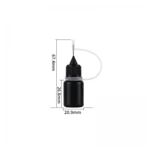 Wholesale Black PE Needle Cap Tip Empty Ejuice Vape Juice Bottle Light Resistant Silicone Ring from china suppliers