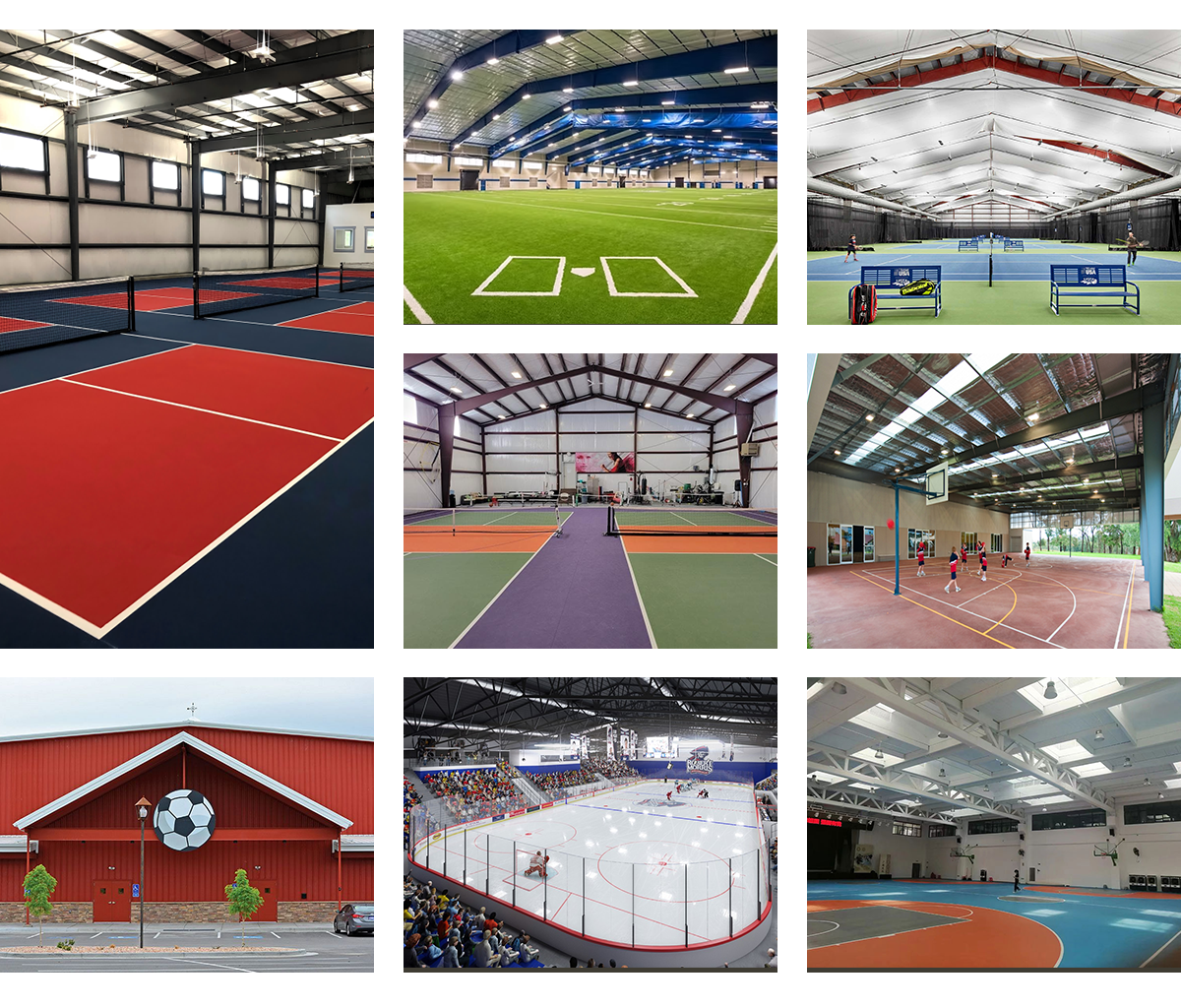 Prefabricated Steel Structure Stadium Building Custom Wind Seismic Resistant Rainproof