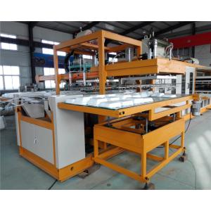 White Plastic Foam Food Container Machine Water Cooling PLC Controlled