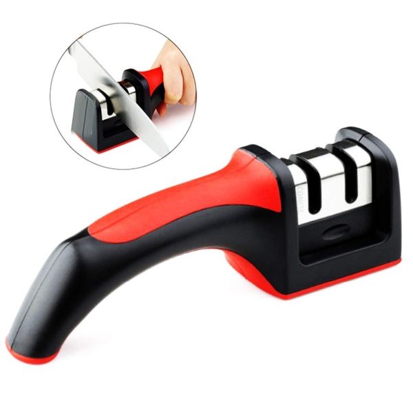 Quality Adjustable Manual Knife Sharpener For Restaurant Corase , Fine Sharpening System for sale