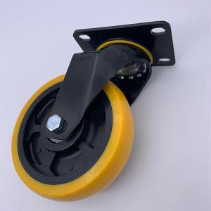 75mm Swivel Plate PU Tread Caster Wheels For Industry Medium Duty Castor