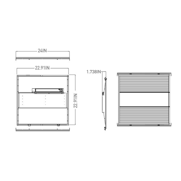 PC Lens 2x2 Troffer LED Retrofit Kit Gloss White Painting 347VAC