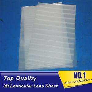 factory 0.6mm 100 lpi PET 3D Lenticular Lens Sheets with self adhesive/ 3d