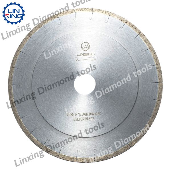 Diamond Powder Alloy Steel Travertine Cutting Diamond Blade with 0.472in Edge