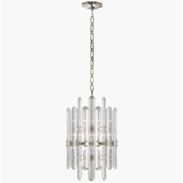ARN 5128 Bonnington Tall Chandelier Crystal / Alabaster Shade Bonnington Large