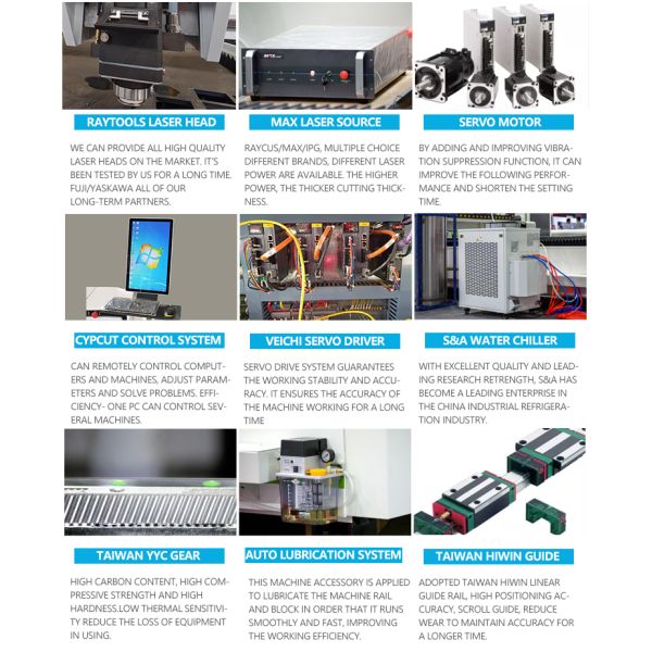 CNC Fiber Laser Cutting Machine For Metal Plate Tube Dual Use 500W