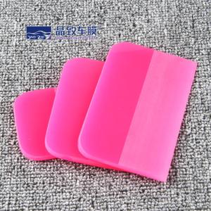 Pink Rubber Car Wrap Tool Squeegee TPU Material Flexible Soft