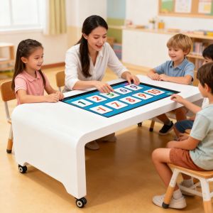 Wholesale 32 Inch Waterproof Interactive Touch Table with Wooden Structure and Coffee Table Design from china suppliers
