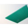 Soundproof Polycarbonate Patio Roof Panels , Green Plastic Roofing Sheets for sale