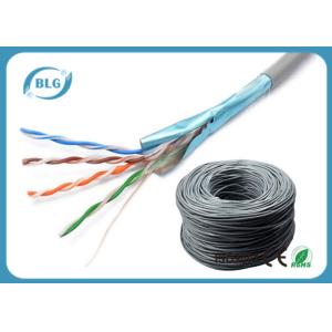1000ft Shielded Category 5e Ethernet Cable , Cat5e Internet Cable Gray Solid