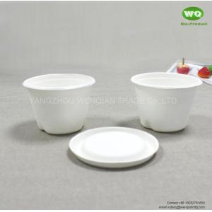 2oz Sugarcane Cups With Lid-100% Biodegradable And Compostable - Bagasse/Wheat