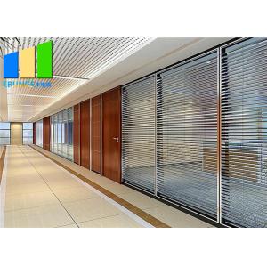 Customized Internal Office Demountable Temporary Glass Partition With Aluminium