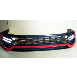 Hilux Body Parts Red LED Front Grill Mesh For Toyota Hilux Revo 2015 2018