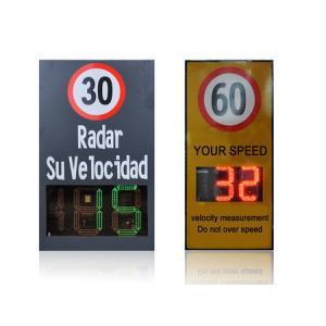 24GHz Radar Sensors Portable Solar LED Speed Limit Sign with 50W Peak Power and
